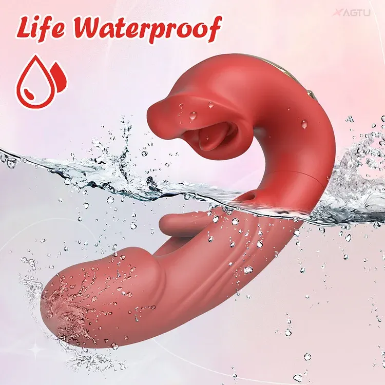 ZazaVibe™ Savannah – Biting Mouth Tongue Clitoral Stimulator Tapping Rabbit Vibrator With 7 Flapping & Vibrating & Licking, image 6
