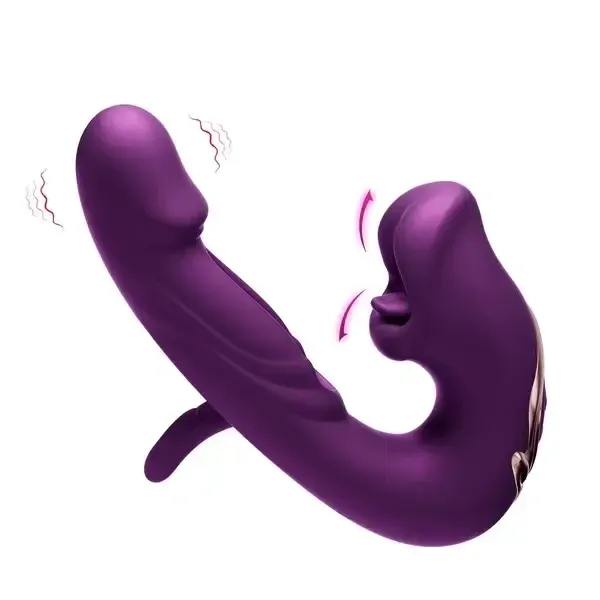 ZazaVibe™ Savannah – Biting Mouth Tongue Clitoral Stimulator Tapping Rabbit Vibrator With 7 Flapping & Vibrating & Licking, image 8