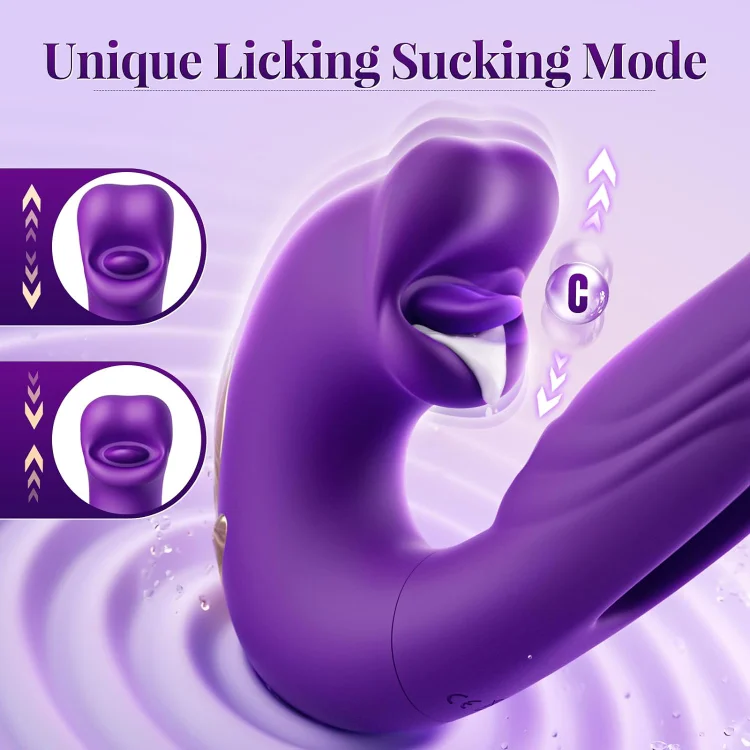 ZazaVibe™ Savannah – Biting Mouth Tongue Clitoral Stimulator Tapping Rabbit Vibrator With 7 Flapping & Vibrating & Licking, image 14