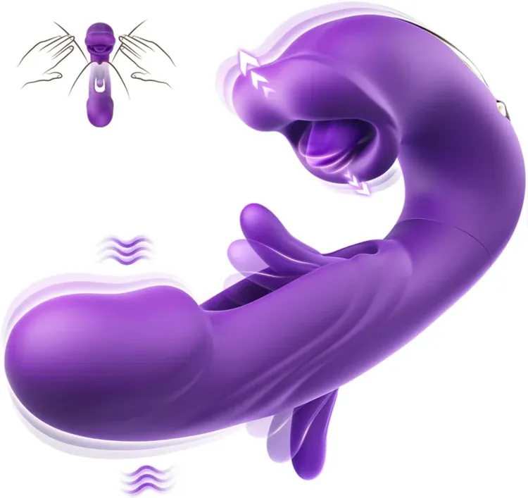 ZazaVibe™ Savannah – Biting Mouth Tongue Clitoral Stimulator Tapping Rabbit Vibrator With 7 Flapping & Vibrating & Licking, image 17